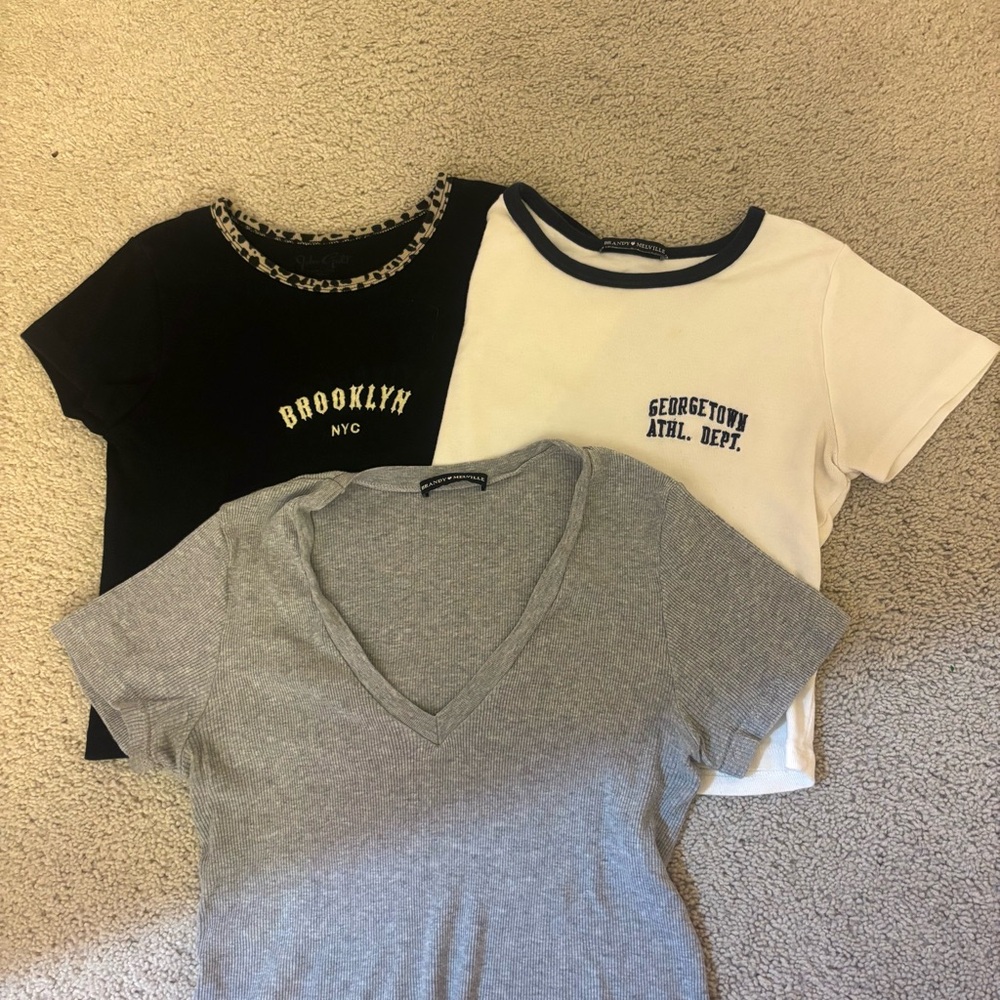Brandy Melville Baby Tee Bundle!!